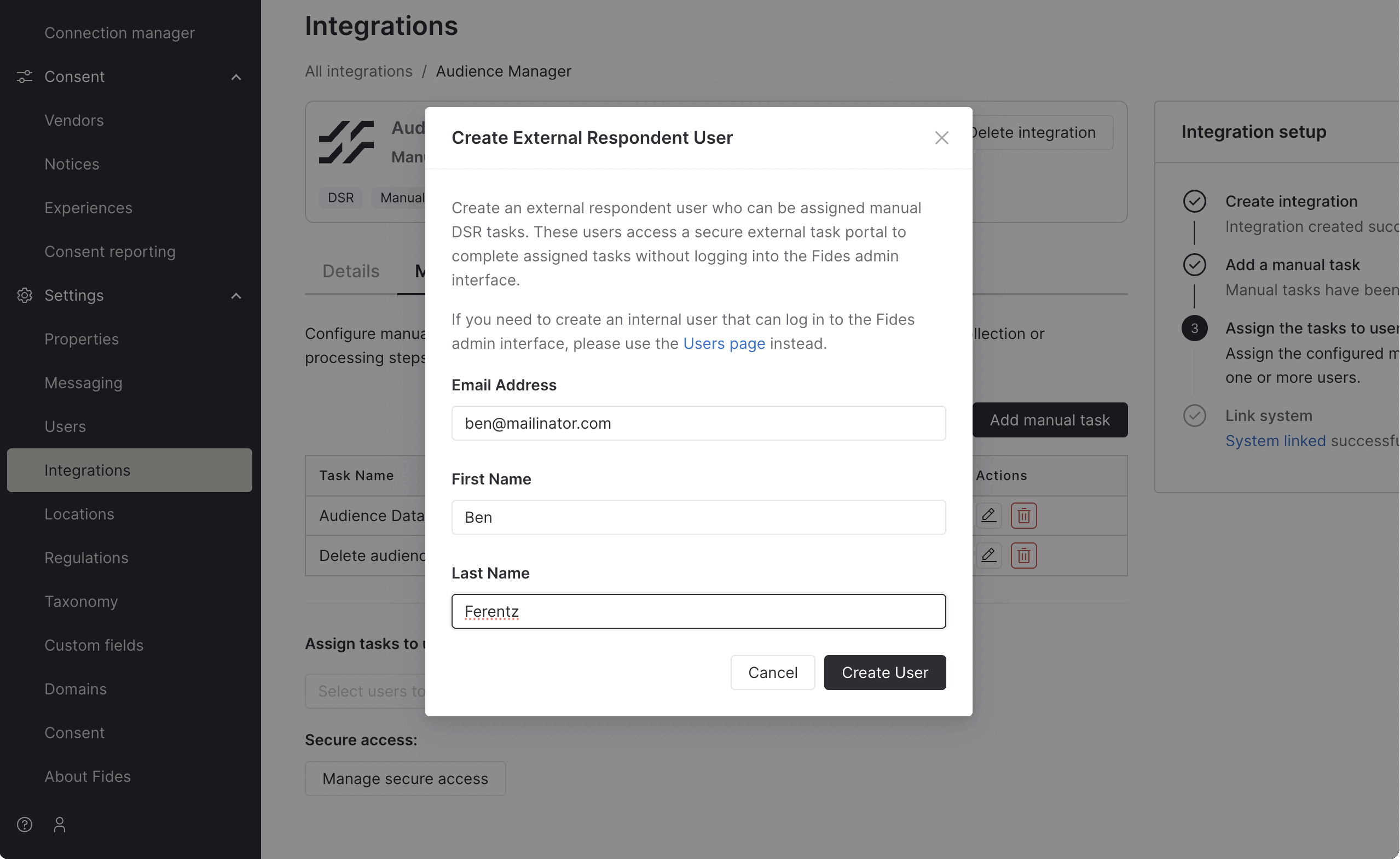 Manage secure access