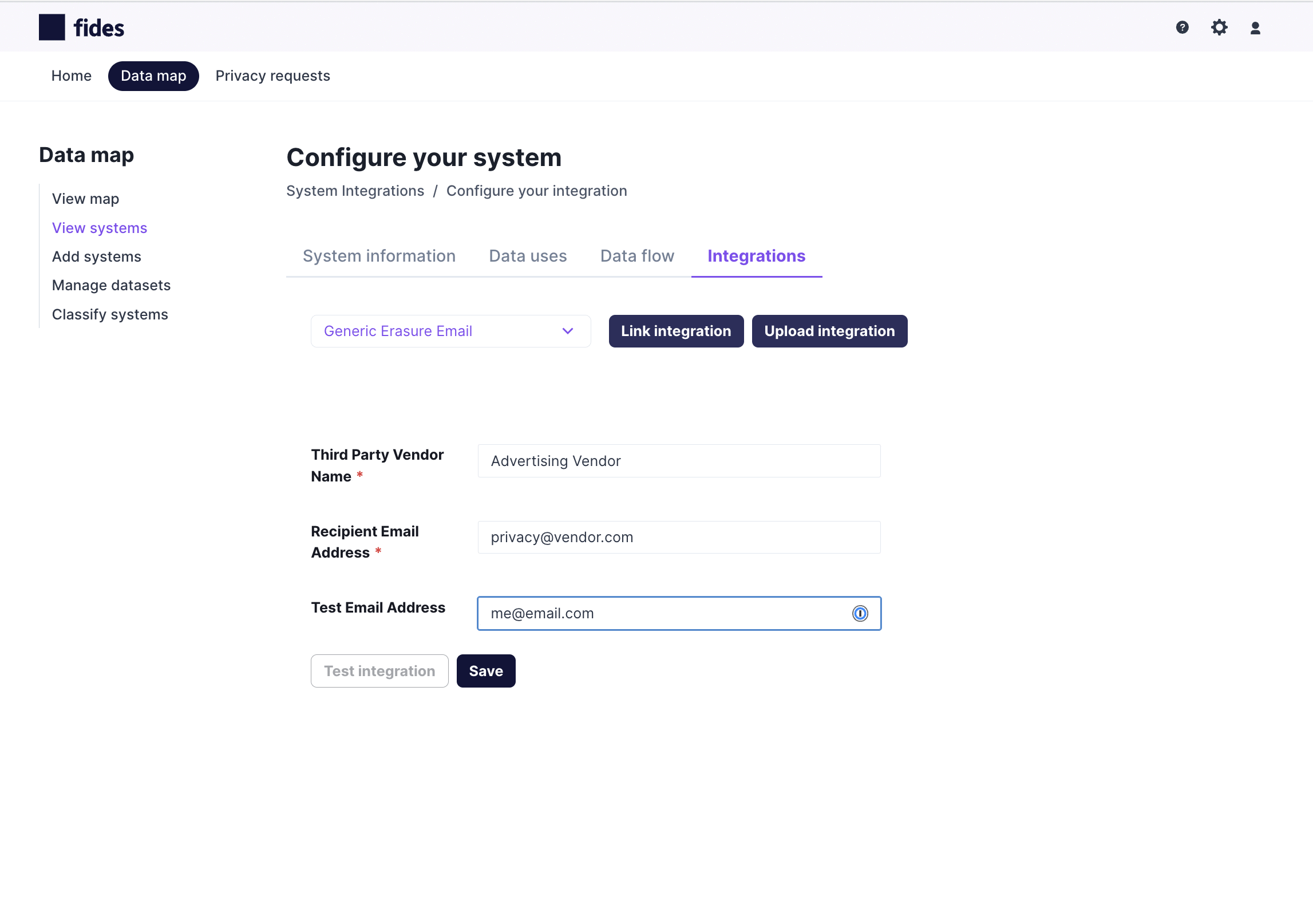 Configure an email connector