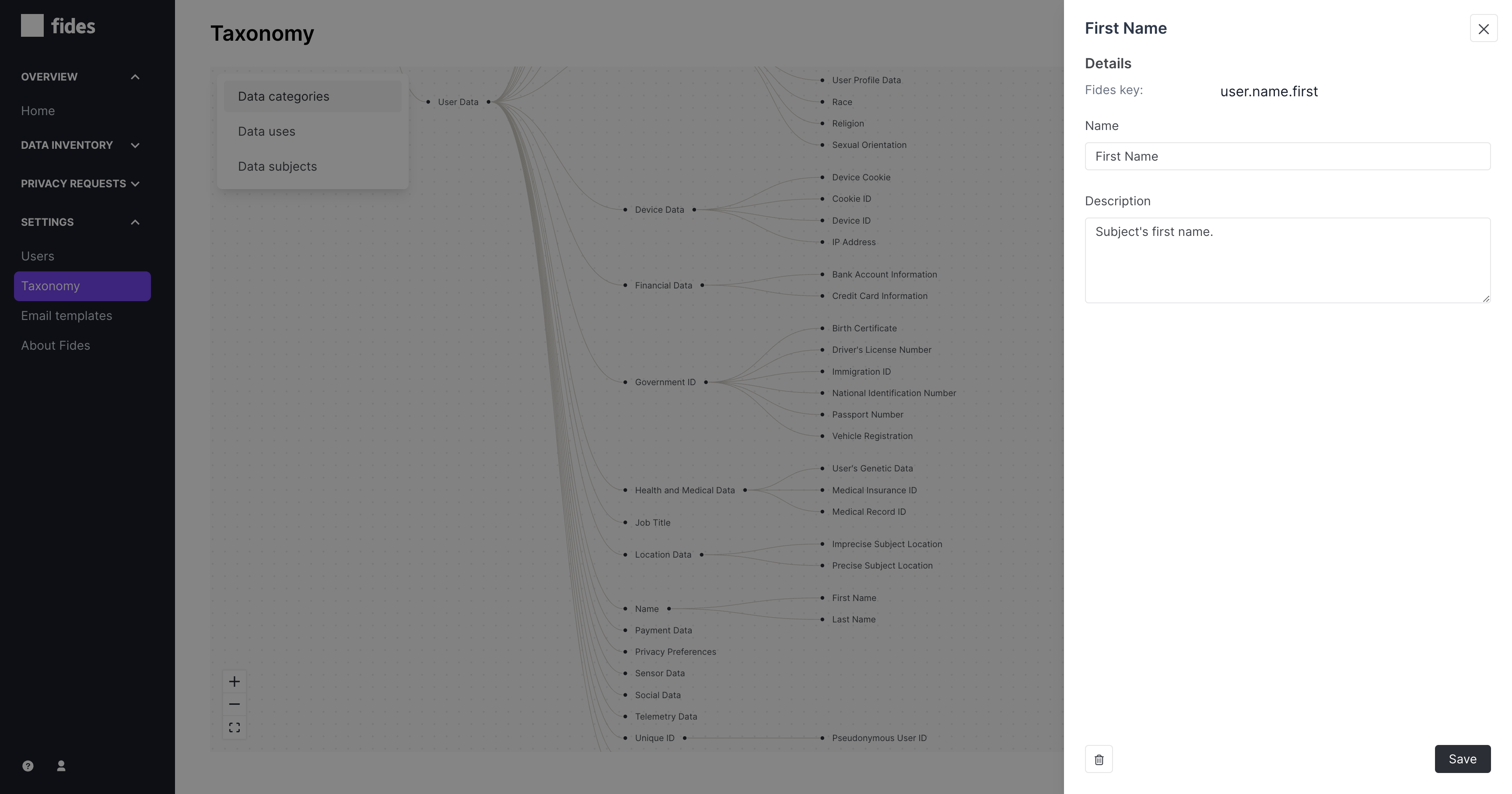 Editing taxonomy