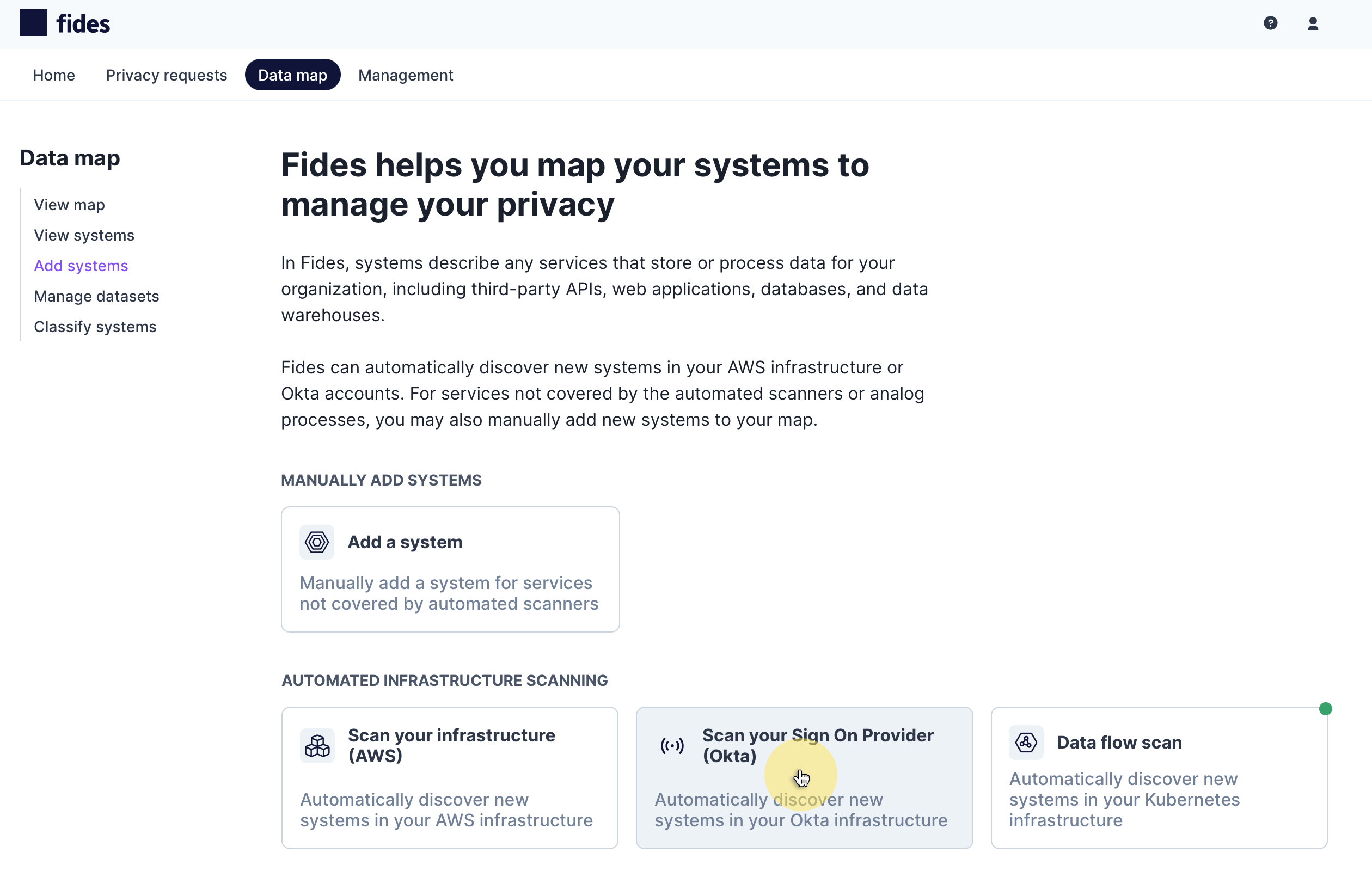 Scan your single sign-on provider to detect systems