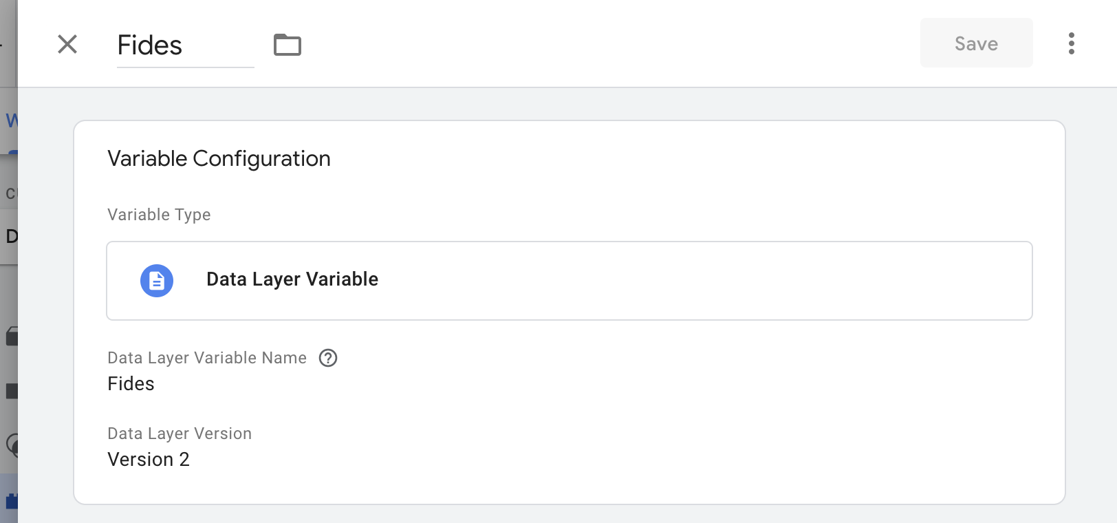 Resulting Data Layer Variable