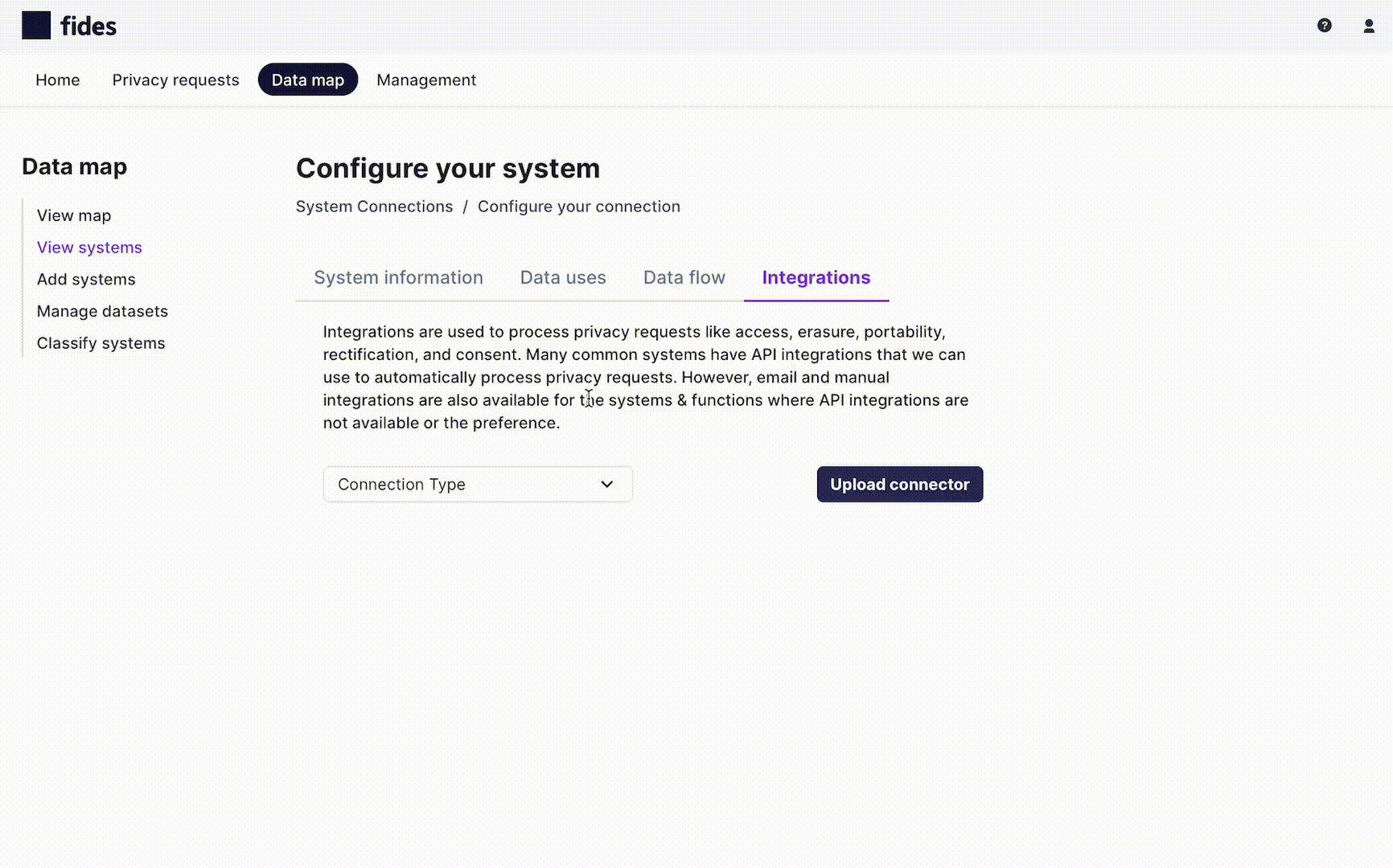 Select the integration for your database