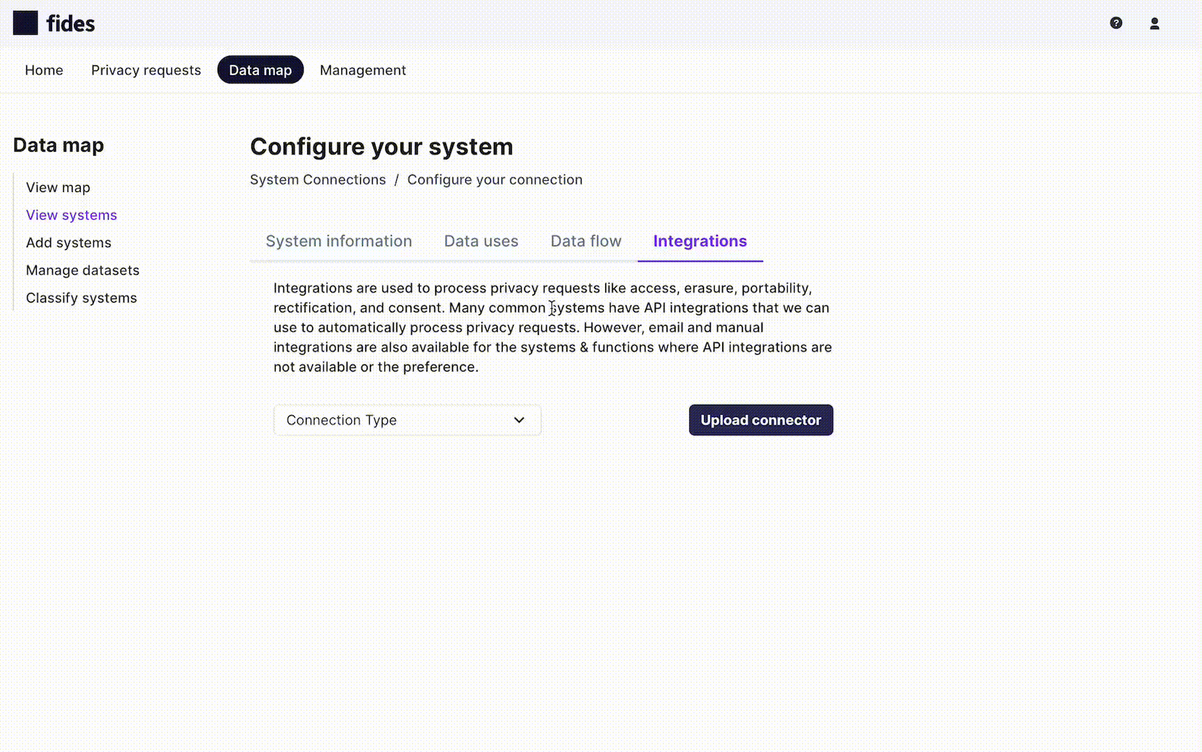 Select the integration for your system